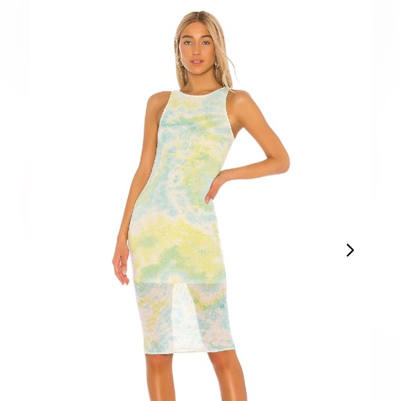 NWT Lovers and Friends Harriet Sequin Midi Dress - coverup - revolve - Large - Picture 1 of 6
